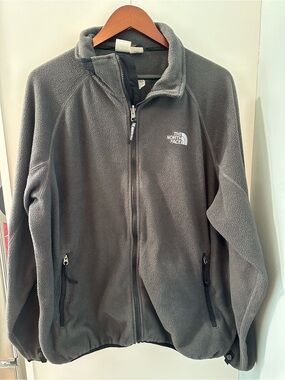 The North Face Men's Charcoal Gray Full-Zip Fleece Jacket